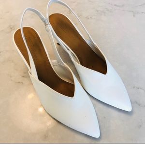 ASOS white heels 8